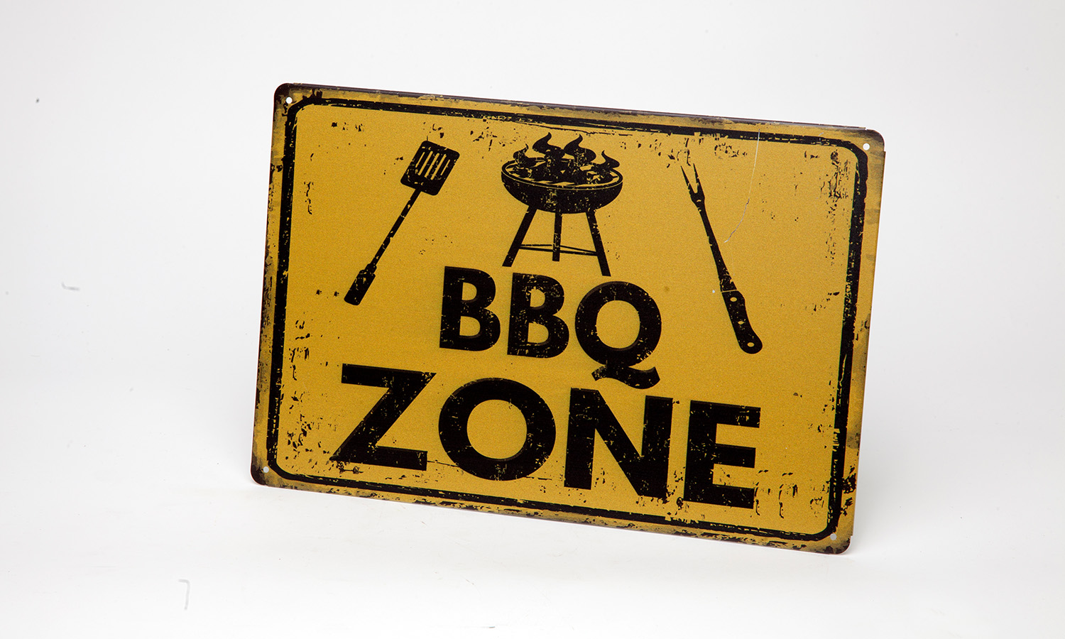 Blechschild „BBQ Zone“