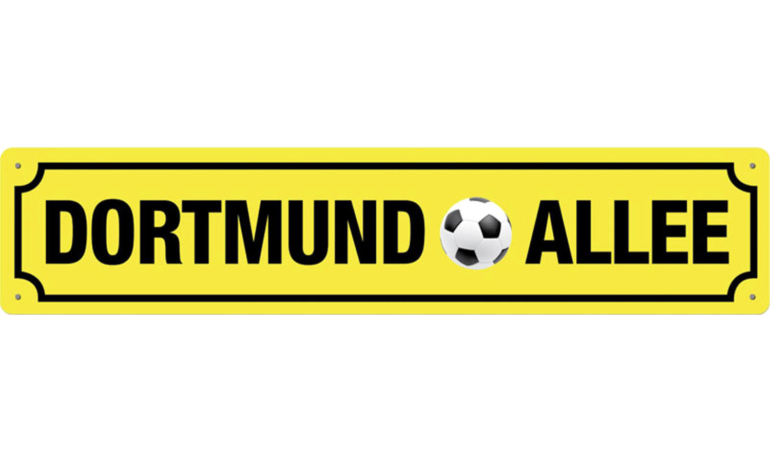 Deko Blechschild / Dortmund Allee