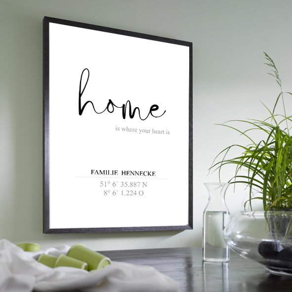 Personalisiertes Poster "Home"